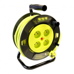 Przedłużacz bębnowy 25m 3x1,5mm OWY H05VV-F termik, lemon 24444