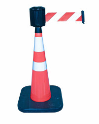 Red, White, 1,10 m, PVC