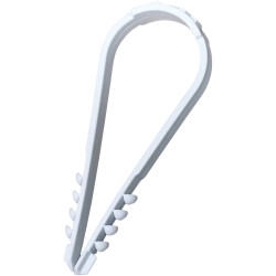 N &amp; L 502STN Dowell Clamp 8-28mm Fastener UV-Proof 100 pc Light Grey