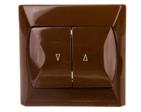 AKCENT Łącznik żaluzjowy brązowy ŁP-7A/24