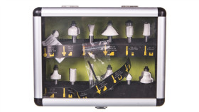 Komplet Frezów Widiowych Trzpień 8 Mm 12 Szt. Plastikowa Kasetka Do...