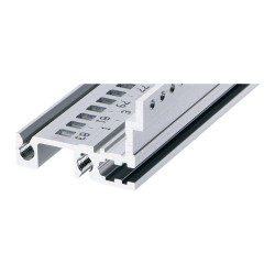 Poręcz szafy, typ: Szyna pozioma, Aluminium