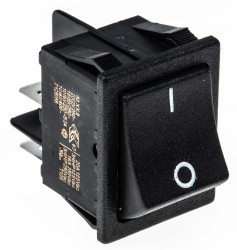 Przełącznik kołyskowy Wł.-wył. Nie 20 A DPST Czarny Molveno