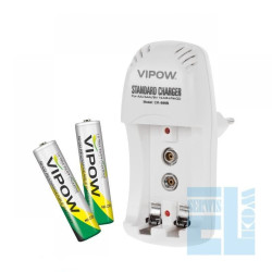 ŁADOWARKA AKUMULATORÓW CR866B + 2x AAA 900mAh /NI-MH NI-CD AA AAA 9V