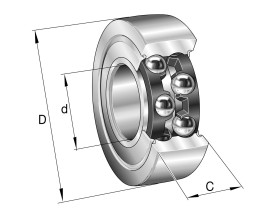 Rolka prowadząca, Rolka toru, śr: 30mm, otwór: 40mm