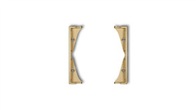 Mini Ramka Pośrednia Do Gniazd Podwójnych Złota 29Mrp-2