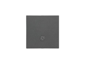 SIMON 55 Klawisz pojedynczy z oczkiem z piktogramem "dzwonek" do: SP1M grafitowy mat TKWD1L/116 KONTAKT SIMON