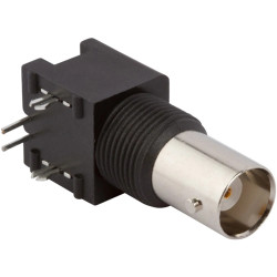 BNC panel socket 50 Ω, solder connection, angled, 031-5540-10RFX