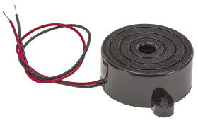 Brzęczyk piezoelektryczny średnica 32mm, sygnał ciągły 92dB RS PRO