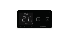 Sinum Wsr-02M P Regulator Pokojowy + Włącznik Dwupolowy Prawy Kolor Czarny