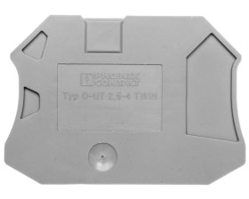 Pokrywa zamykająca 2,2x57,8x47,5mm szara D-UT 2,5/4-TWIN 3047141