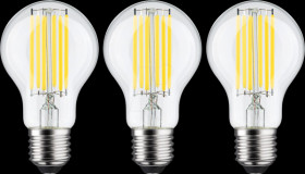 29220 LED filament bulb E27, 5 W, 1055 lm, 3000 K, pack of 3