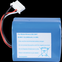 2000 mAh, NiMH for IROBOT Braava 380