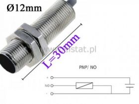 Czujnik indukcyjny TIDS1202ZP ( PNP, NO, 3P); 30mm