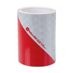 IWH 97615 Warning Label Tape Hazard warning Red/White 9m x 141mm 1pc