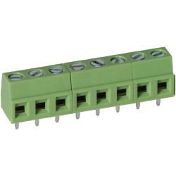 TruConnect 211838 5.0mm 8 Way Low Profile Rising Clamp Terminal Block