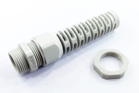 PG11 dławnica kablowa poliamidowa z odgiętką szara