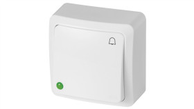 Berg Łącznik Zwierny Dzwonek N/T 10Ax Ip20 Biały 3714-00