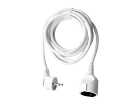 VT-3001-3 Przedłużacz mieszkaniowy 1 gniazdo 16A 3x1.5 X 3M biały 8778 V-TAC