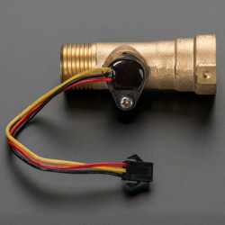 Czujnik przepływu cieczy mosiądz 30l/min - gwint 1/2''