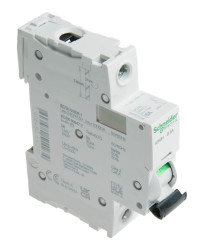 Wyłącznik nadprądowy MCB, Typ B, 1-biegunowy, 6A, 100 → 133V, 72V, na szynę DIN, Schneider Electric A9F53106,