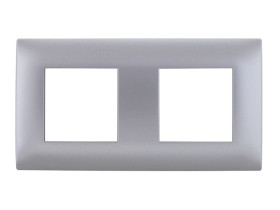 DANTE Ramka 2 podwójna inox 454182 KOS