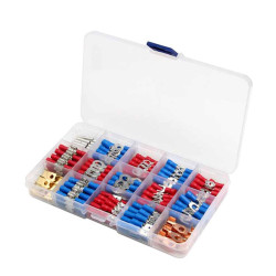 Zestaw konektorów 300szt E5929 izolowanych tulejki/oczka/widełki