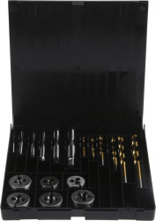 Zestaw gwintowników, narzynek i wierteł M3 → M10 RS PRO