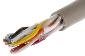 Kabel do transmisji danych 5 -parowy 0,23 mm² 10 -rdzeniowy Nieekranowany 24 AWG AWG PVC 300 V