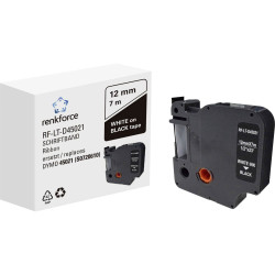 Renkforce RF-6027830 Labelling tape Black White 12mm x 7m