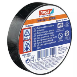Taśma TESA 20m/19mm czarna tesaflex 53988-00006