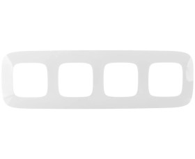 VALENA ALLURE Ramka poczwórna biały 754304