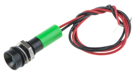 Wskaźnik do montażu panelowego 220V ac Zielony Drut przewodu RS PRO IP67
