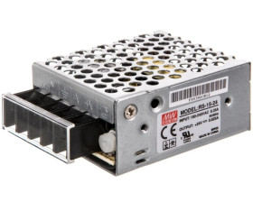 Zasilacz do montażu wewnętrznego 24V 0,625A 15W RS-15-24