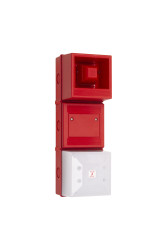 Sygnalizator akustyczny z lampą sygnalizacyjną 18 → 24 V dc Opal DC IP65 Stałopozycyjna 100dB