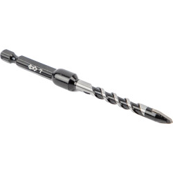 Stone/tile drill bits, Ø 7 mm, 1/4" bit, 105 mm, arrowhead, carbide, T3115 070