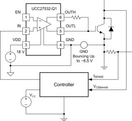 Automotive 2.5-A/5-A single-channel gate driver with 8-V UVLO, 35-V VDD, and CMOS inputs
