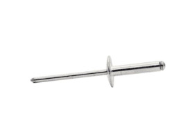 Nit średnica 4mm , materiał: Aluminium Zestaw nitów średnica otworu 4.1mm długość 18mm