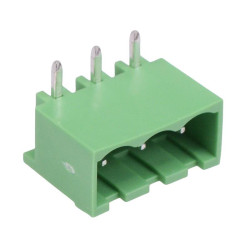 3-Way 5.00mm Horizontal PCB Header Closed Ends 15A 300V