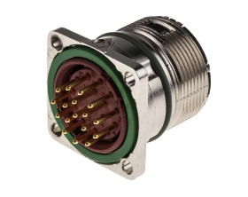 Złącze wielostykowe przemysłowe 17-pinowe M23, panelowe Wtyczka Lapp