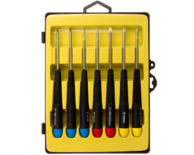 Wkrętaki precyzyjne 1,5x50mm 2x50mm 2,5x50mm PH000x50mm PH0x50mm T8x50mm T10x50mm (zestaw 7 szt.) 39D552