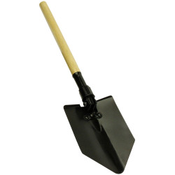 Br&#xFC;der Mannesmann M01100 Folding Shovel Wooden Handle 610 mm Length