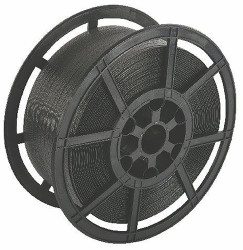 Taśmowanie, szer.: 12.4mm, dł.: 1000m, napr. zrywające: 260kg, PP, Czarny