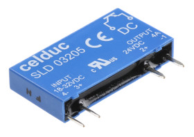 Przekaźnik półprzewodnikowy Montaż na płytce drukowanej 4 A Celduc 32 V MOSFET