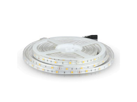 Taśma LED VT-5050 30 SMD 5050 pasek 12V 4,8W biała zimna 6000K wodoodporna IP65 5m 2144 V-TAC