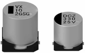 Electrolytic capacitor, 22 µF, 450 V (DC), ±20 %, SMD, Ø 16 mm, 450SGV22M16X21.5