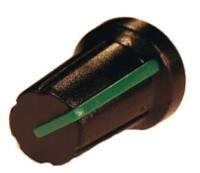 GALKA-1G16 Gałka potencjometru obrotowego - pasek zielony (na ośkę 6 mm) wysokość 16 mm