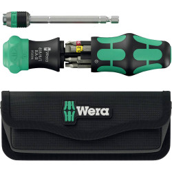 Wera 5051516001 Kraftform Kompakt Bit screwdriver 1/4&quot; ergonomic multi-bit