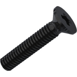 Countersunk head screw, PH cross slot, M2, Ø 3.8 mm, 10 mm, steel, galvanized, ISO 7046, 001.12.140