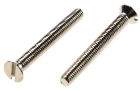 Śruby maszynowe M3.5 łeb z łbem stożkowym Mosiądz długość 30.0mm skok 0.60mm